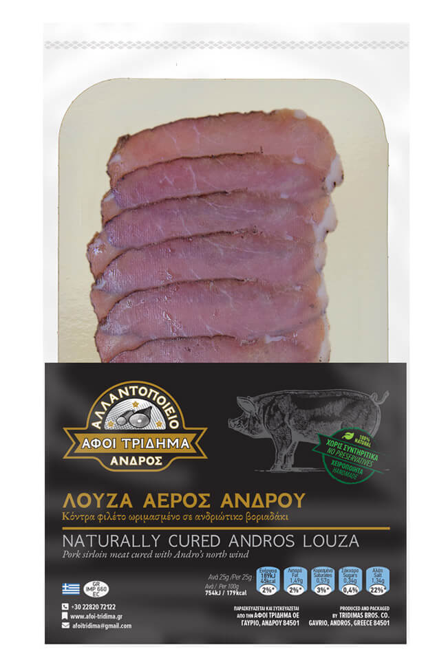 Naturally cured Andros louza