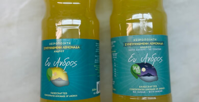 LEMONADE OF ANDROS , bottle 1.5 lt pet.