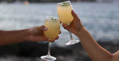 lemonade of Andros with ginger, sugar ffree. Photo 